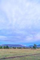 Farmland near the mountain photo