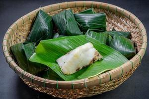 Pyramidal rice dumplings photo