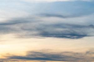 Clouds at sunset photo