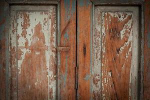 Old wooden door photo