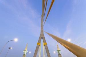 Rama VIII bridge in the evening photo