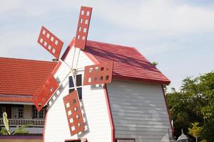 House decor wind turbine in Thailand photo