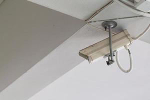 CCTV cameras mounted on the ceiling photo