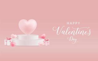 happy valentines day background vector