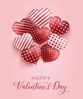 Happy valentine's day wallpaper vector