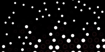 Dark Red vector pattern with spheres.