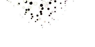 Dark Pink, Yellow vector background with bubbles.