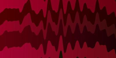 Dark Pink, Green vector background with curves.