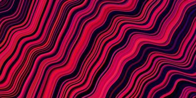 Dark Purple, Pink vector background with wry lines.