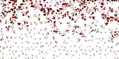 Light red vector backdrop with chaotic shapes.
