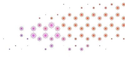 Light Pink, Red vector background with bows.