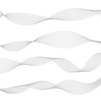 Abstract wave element for design. Stylized line art background vector