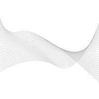 Abstract wave element for design. Stylized line art background vector