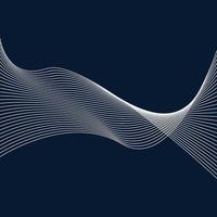 Abstract wave element for design. Stylized line art background. vector