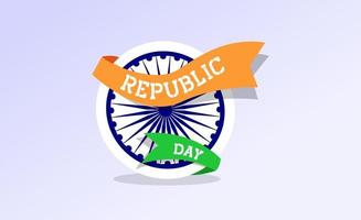 template banner, greeting for republic day vector