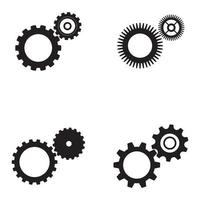 Gear logo and symbol vector image