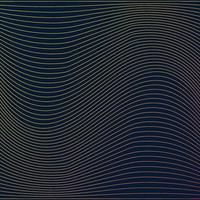 Abstract wave element for design. Stylized line art background. vector