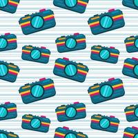 pocket camera seamless pattern vector illustration