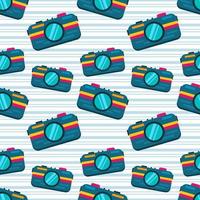 pocket camera seamless pattern vector illustration