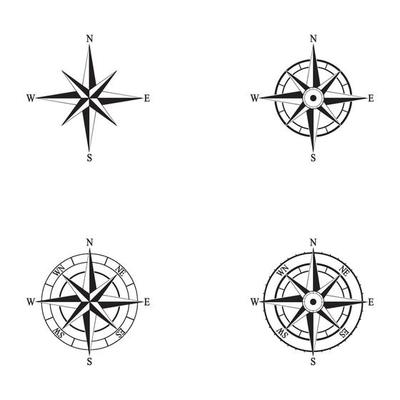 Compass Logo Classic Style Vector Design Stock Vector (Royalty Free)  1438196990 | Shutterstock