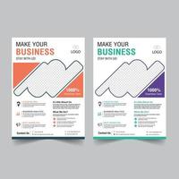 corporate flyer template design vector