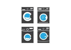 Washing machine icon design template vector isolated illustration