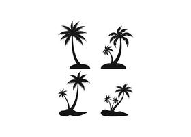 Coconut tree icon design template vector isolated illustration