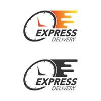 Express delivery icon concept. Watch icon for service, order, fast and free shipping. Modern design. vector