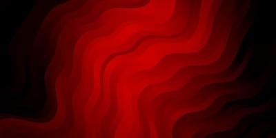 Dark Red vector pattern with curved lines.