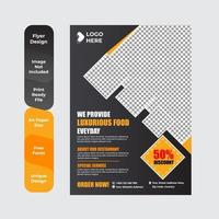 Restaurant menu template vector