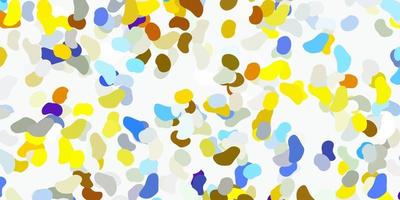 Light blue, yellow vector template with abstract forms.