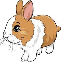 cartoon dwarf rabbit comic animal character vector