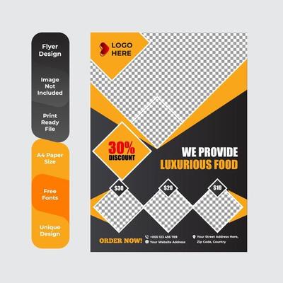 Restaurant cafe menu template design