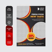 Modern restaurant flyer template vector
