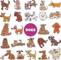 cartoon dogs and puppies comic characters big set