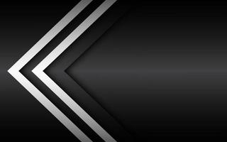 flechas superpuestas en blanco y negro, fondo de vector moderno abstracto con lugar para el texto, diseño de material, fondo de pantalla panorámica abstracta