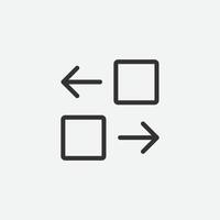 Transfer vector isolated icon symbol for website and mobile app