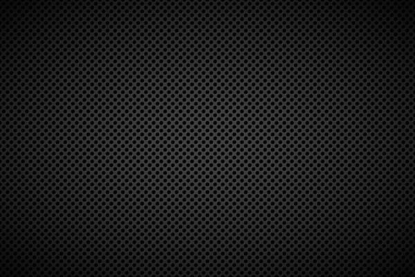 Perforated black metallic background. Abstract stainless steel background vector illustration
