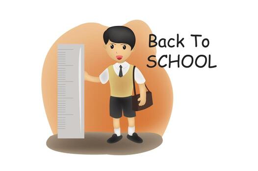 back to school cute illustration vector