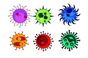 conjunto de vectores de coronavirus.