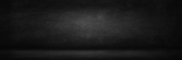 Black wall and texture background banner photo