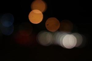 Light bokeh on street and abstract background photo