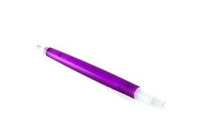 Purple pen isolated on white photo