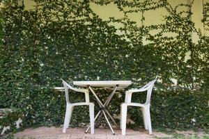 Table and chairs photo