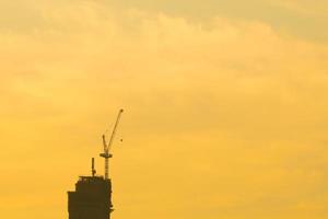 Construction crane in Bangkok, Thailand photo