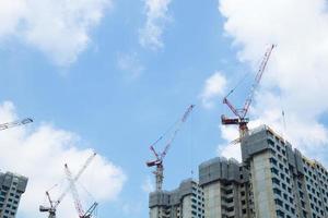 Crane towers in Thailand photo