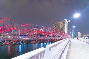 Helix bridge in Singapore photo