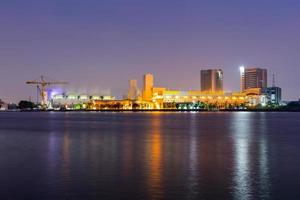 Power plant in Bangkok at twilight photo