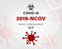 Novel Coronavirus 2019. Virus Covid 19NCP. vector