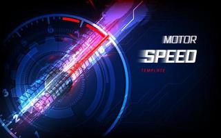 Speed motion background with fast speedometer car. Racing velocity background. vector